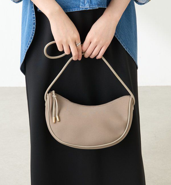  「WETLINEラウンドハンドバッグ」|トートバッグ|グレージュ