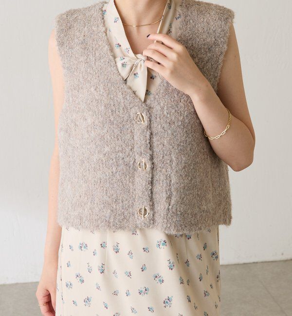  「ブークレーメタルトグルベスト」|ニット・セーター|