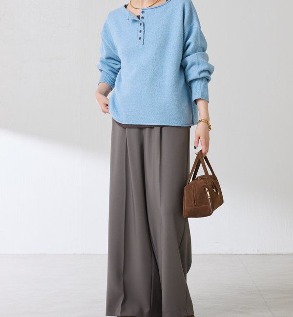  「2WAYヘンリーネックニット」|ニット・セーター|