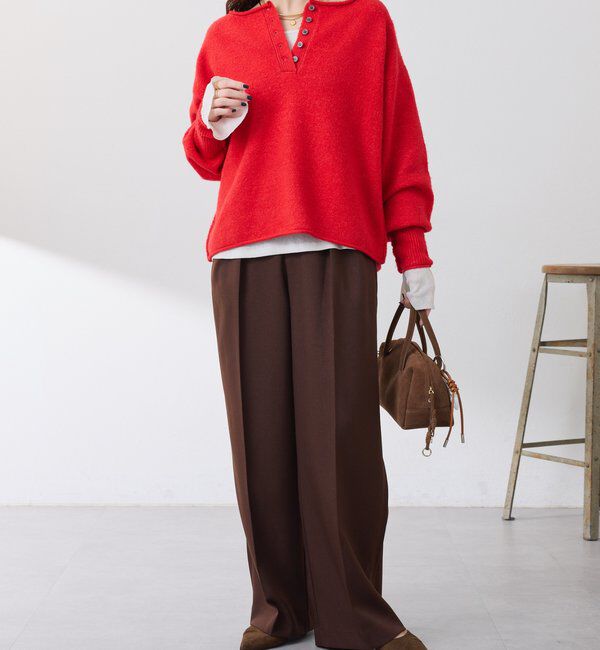  「2WAYヘンリーネックニット」|ニット・セーター|