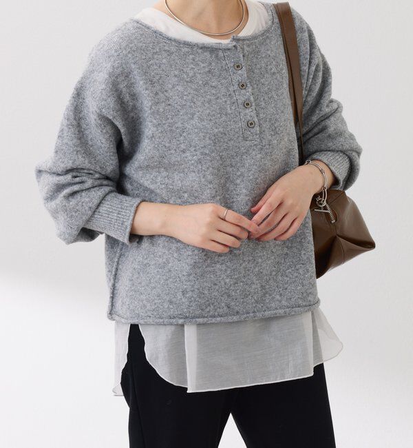  「2WAYヘンリーネックニット」|ニット・セーター|