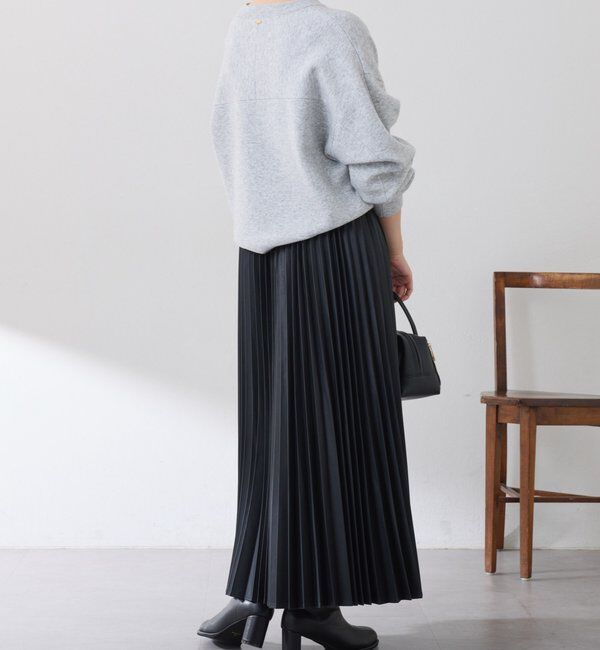  「フェイクレザープリーツスカート」|スカート|