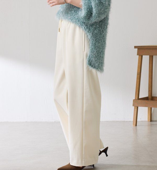  「裏起毛ボンディングイージーパンツ」|チノ|