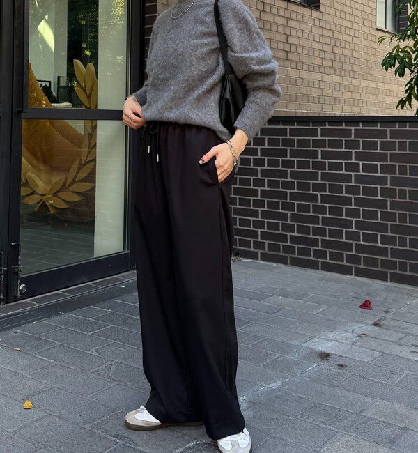  「裏起毛ボンディングイージーパンツ」|チノ|