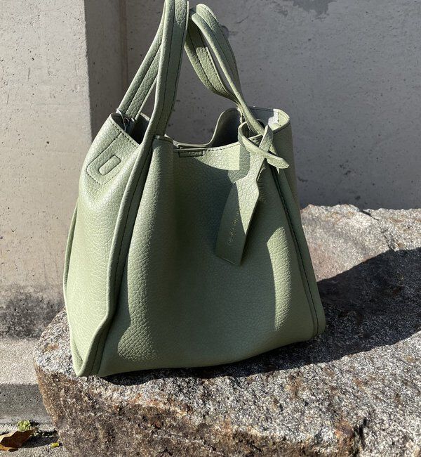  「【ベストセラーアイテム】ミニショルダー付ソフトレザー調ミニバッグ」|トートバッグ|