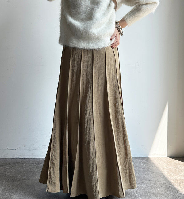  「パネルプリーツスカート」|スカート|