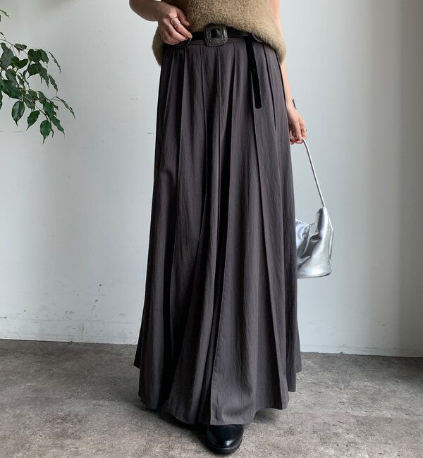  「パネルプリーツスカート」|スカート|