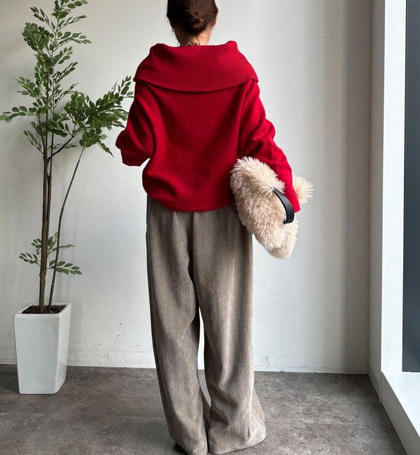  「ヘリンボーンコーデュロイイージーパンツ」|チノ|