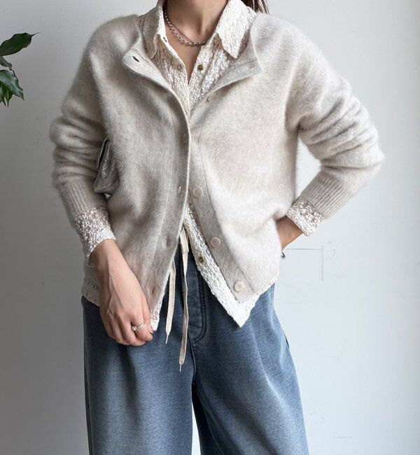  「ファーカシミヤカーディガン」|カーディガン|