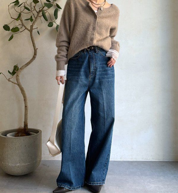  「ファーカシミヤカーディガン」|カーディガン|