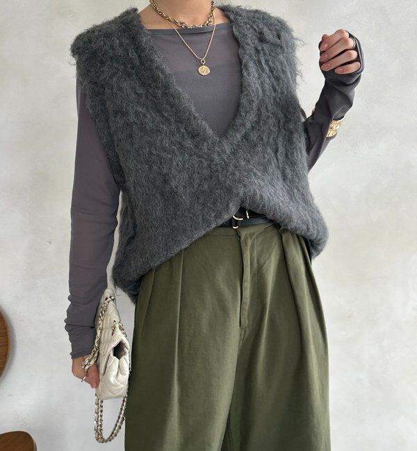  「シアーラウンドTEE」|Tシャツ・カットソー|グレー