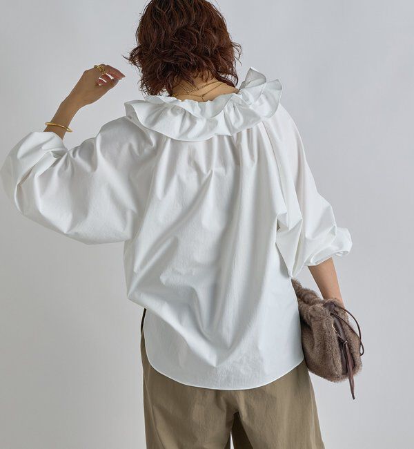  「【リバイバル】ドロストフリルカラーブラウス」|シャツ・ブラウス|