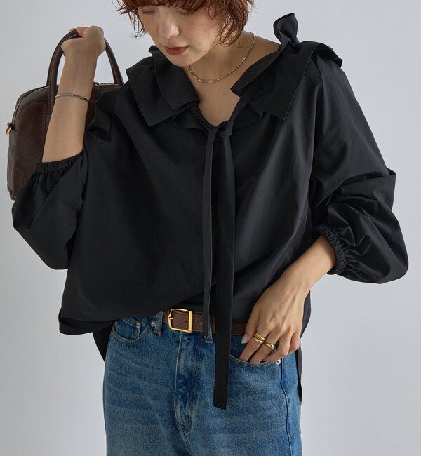  「【リバイバル】ドロストフリルカラーブラウス」|シャツ・ブラウス|