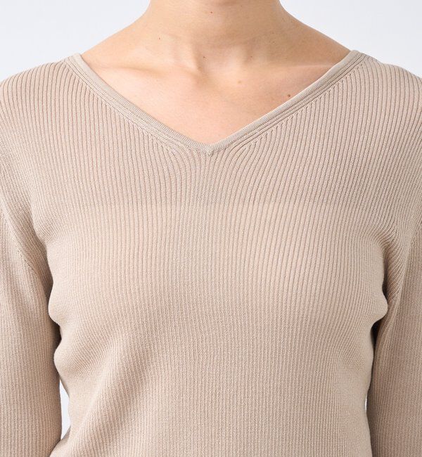  「【オンオフ使える】2wayリブニット」|ニット・セーター|