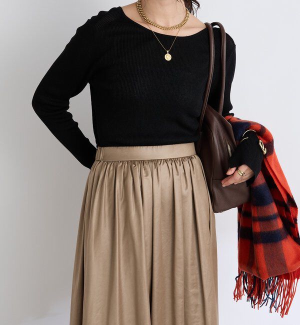  「【オンオフ使える】2wayリブニット」|ニット・セーター|