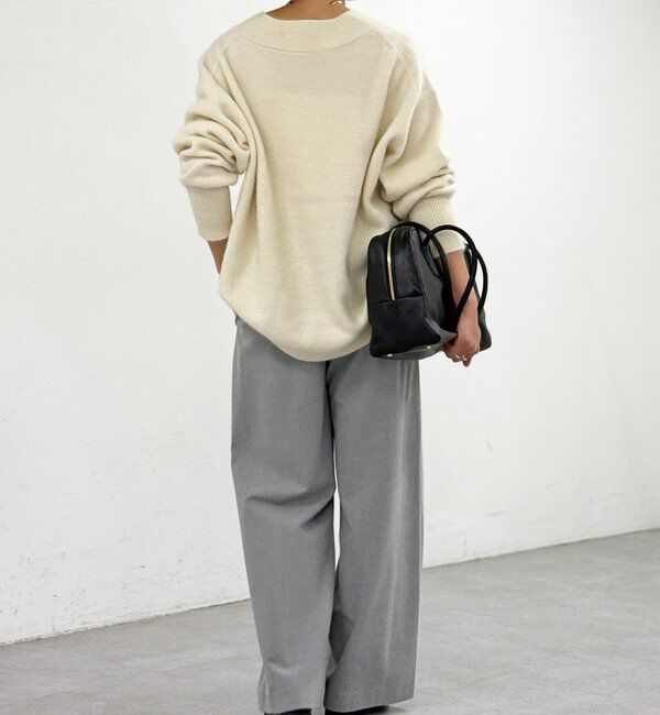  「【真冬まで暖か】両面起毛イージーストレートパンツ」|チノ|