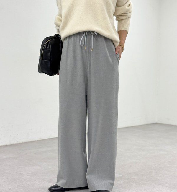  「【真冬まで暖か】両面起毛イージーストレートパンツ」|チノ|