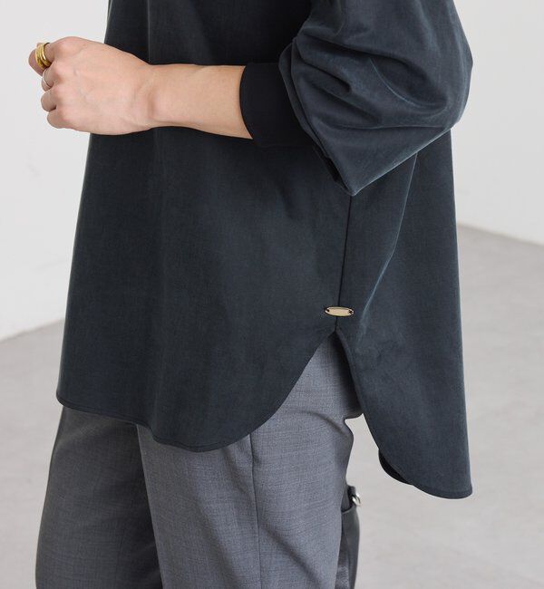  「【新色追加/着回し力抜群】キュプラカットプルオーバー」|Tシャツ・カットソー|ブラック