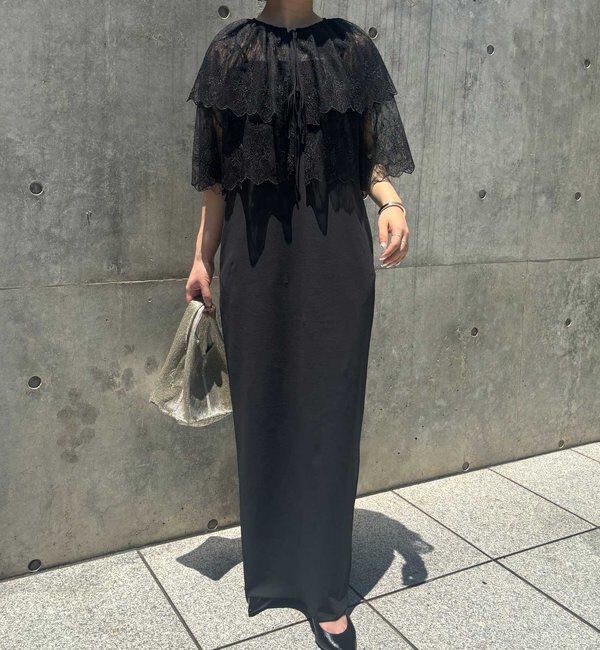  「【3サイズ展開】ストレッチマキシキャミワンピース」|ワンピース|