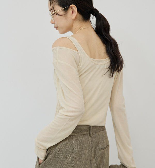  「シアーレイヤードカットソー」|Tシャツ・カットソー|