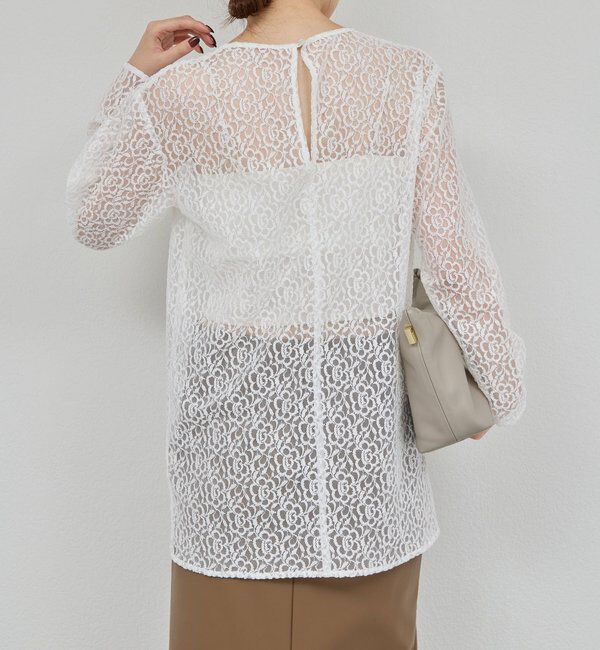  「【25th記念アイテム】レースロングプルオーバー」|シャツ・ブラウス|