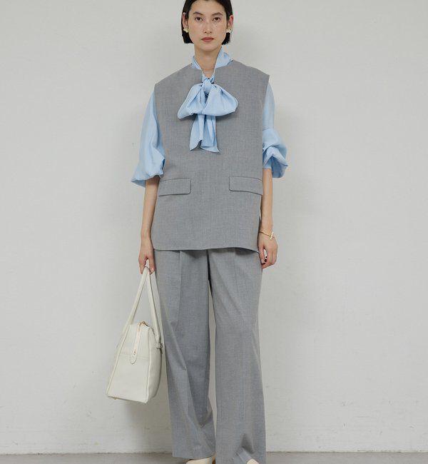  「【上品&times;華やか】【2way】ギャザーボウタイブラウス」|シャツ・ブラウス|