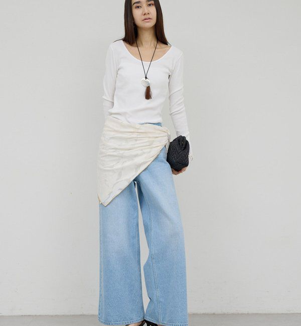  「【前後2WAY】ハイツイストリブロンTee」|Tシャツ・カットソー|