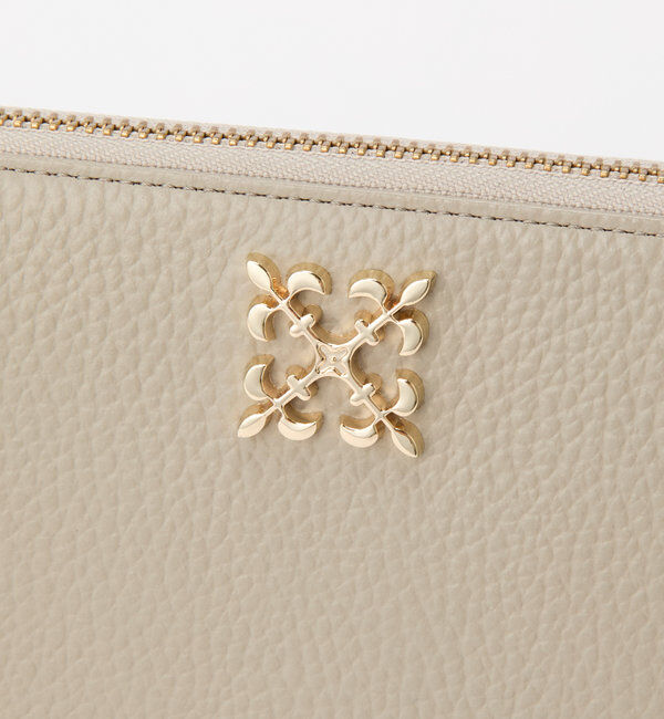  「モノグラムプレートラウンドジップウォレット」|財布|