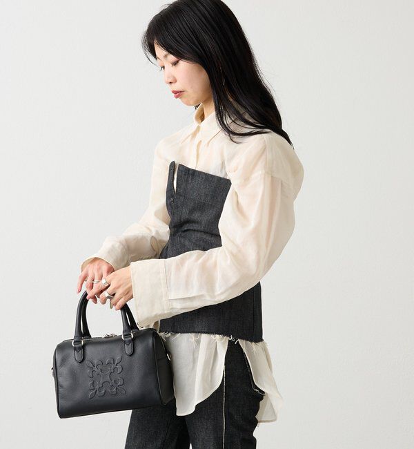  「《composition》レザー2WAYミニボストンバッグ」|ボストンバッグ|