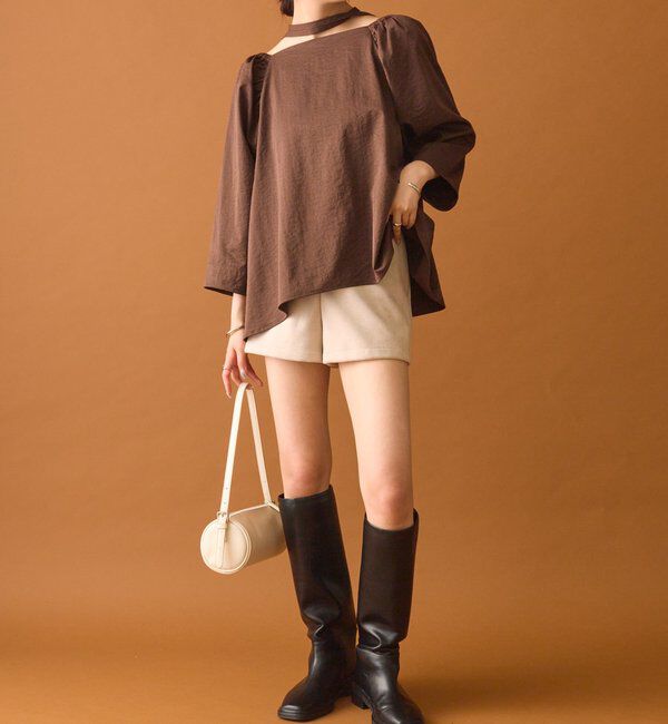  「チョーカーリボンパフブラウス」|シャツ・ブラウス|