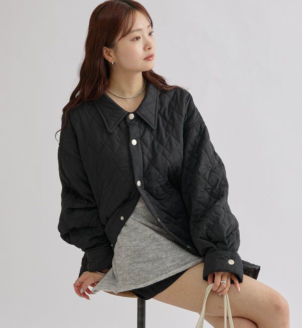  「襟付きキルティングジャケット」|その他|