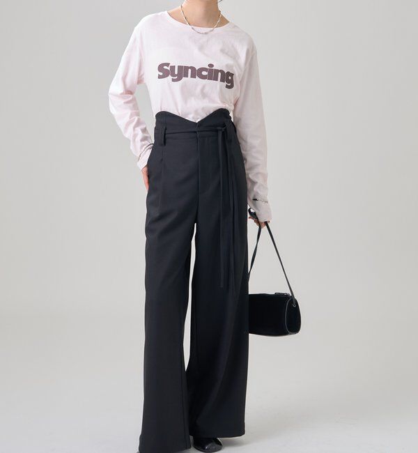  「ロゴチビロングTシャツ」|Tシャツ・カットソー|