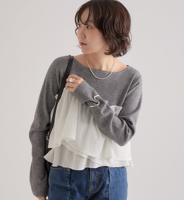  「ビスチェドッキングニット」|ニット・セーター|