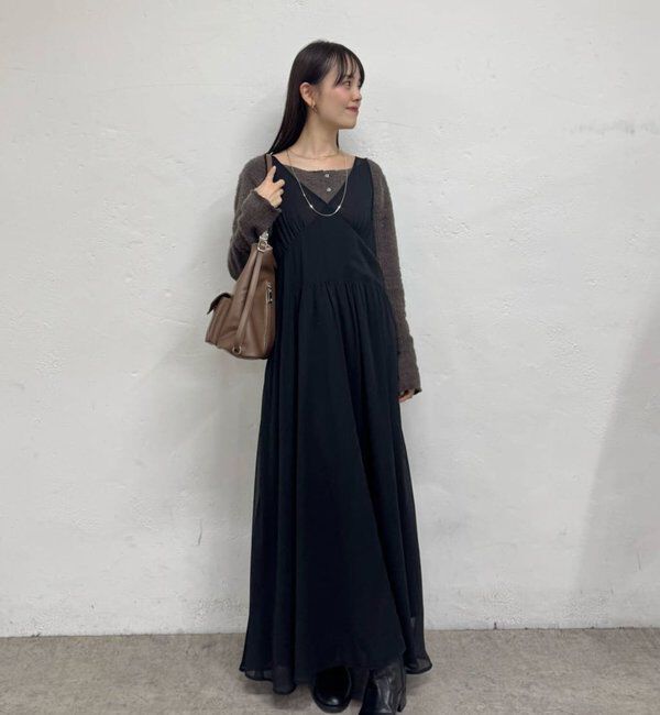  「シアーキャミSETワンピース」|ワンピース|