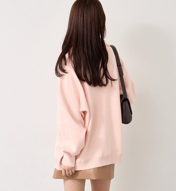  「スウェットライクヘンリーニット」|ニット・セーター|