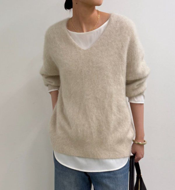  「FURカシミヤVニット」|ニット・セーター|