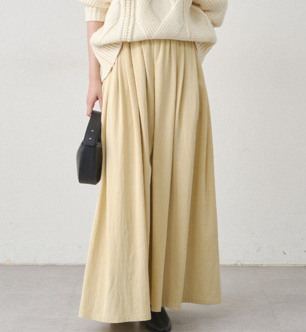  「タックギャザースカート」|スカート|イエロー