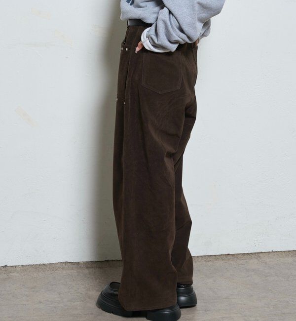  「スウェードダブルニーパンツ」|チノ|