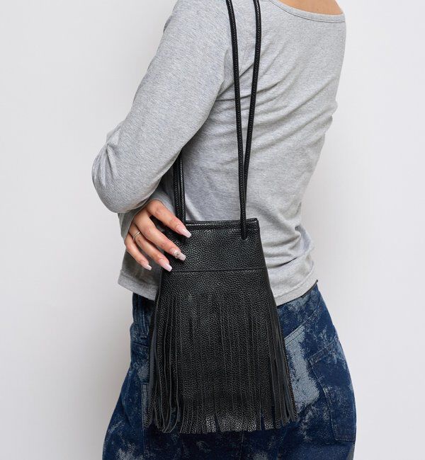  「フリンジレザーショルダーバッグ」|トートバッグ|