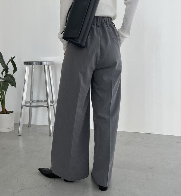  「【累計2万本突破！】【低身長・高身長サイズあり】2タックワイドパンツ」|チノ|