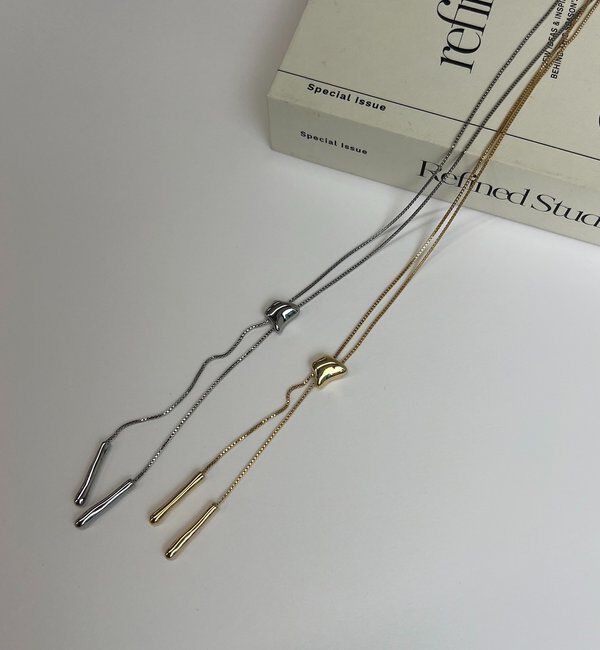  「〈GOLDY/ゴールディ〉ループタイロングネックレス」|リング|