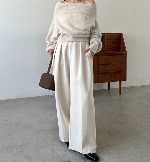  「【上質な着心地/全骨格細見え】〈C.L〉FOXカシミアドルマンニット」|ニット・セーター|