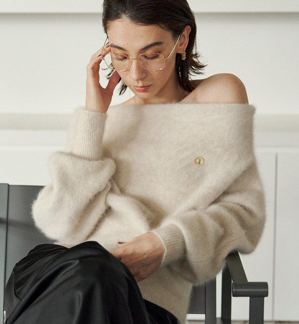  「【上質な着心地/全骨格細見え】〈C.L〉FOXカシミアドルマンニット」|ニット・セーター|