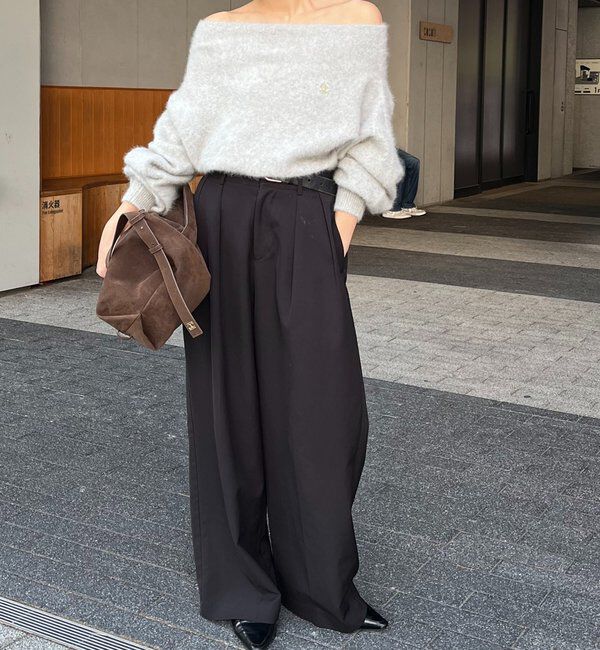  「【上質な着心地/全骨格細見え】〈C.L〉FOXカシミアドルマンニット」|ニット・セーター|