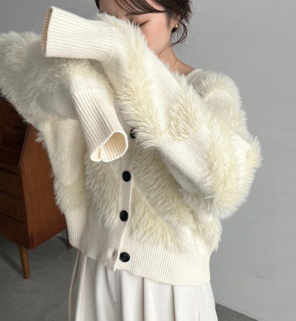  「WAVEフェザーカーディガン」|カーディガン|