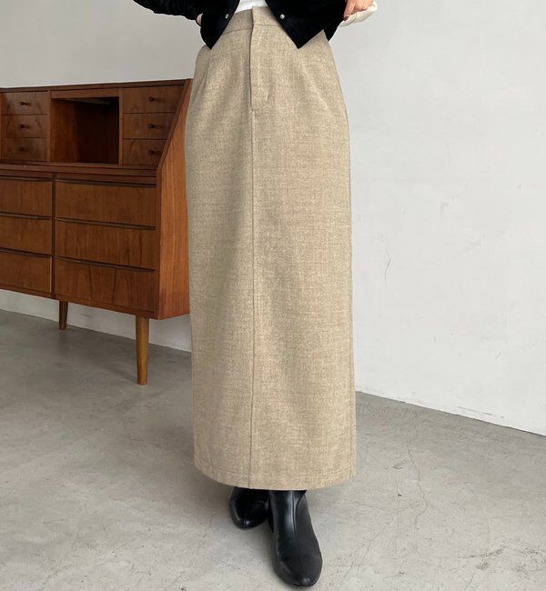  「ピーチタッチIラインスカート」|スカート|