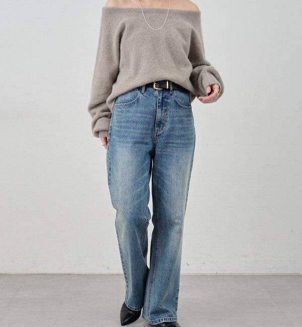  「ファーウールオフショルニット」|ニット・セーター|