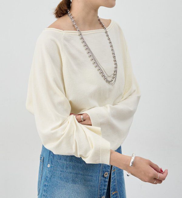  「クロップドルーズニット」|ニット・セーター|