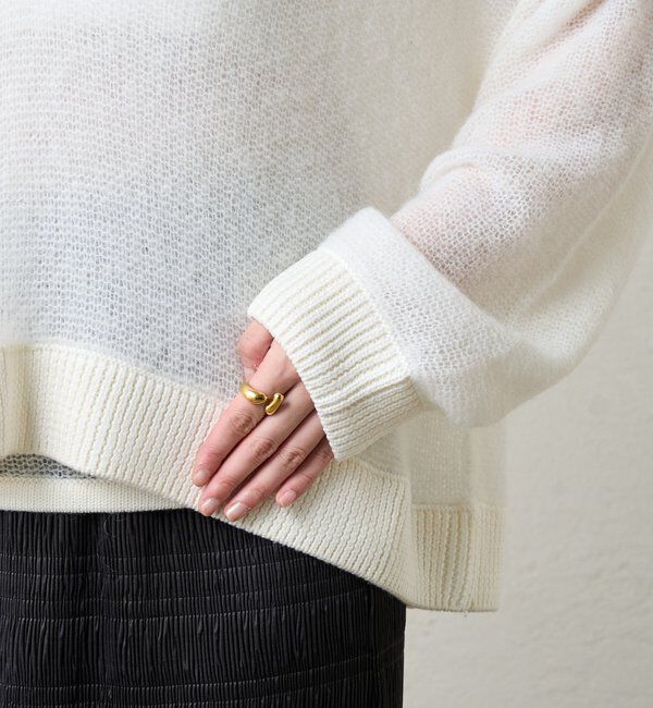  「レイヤードシアーニット」|ニット・セーター|