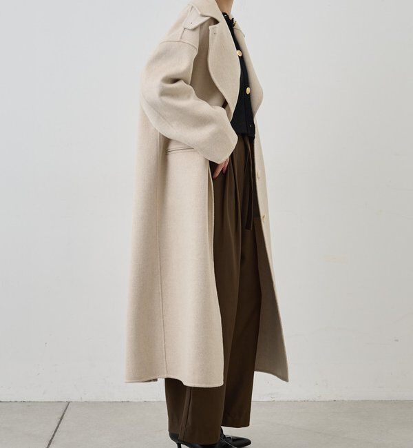  「ビッグカラーリバーロングコート」|その他|